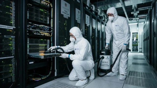 Data Centre Cleaning Services for Government and Public Sector Dubai: TDRA Compliance and Smart Government Alignment