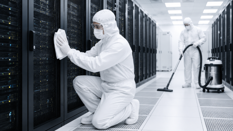 ISO-14644-1 Data Center Cleaning in Dubai: The Water-Free Technical Process Explained