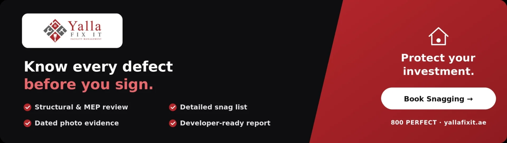 Snagging Services in Dubai: What You Receive and When