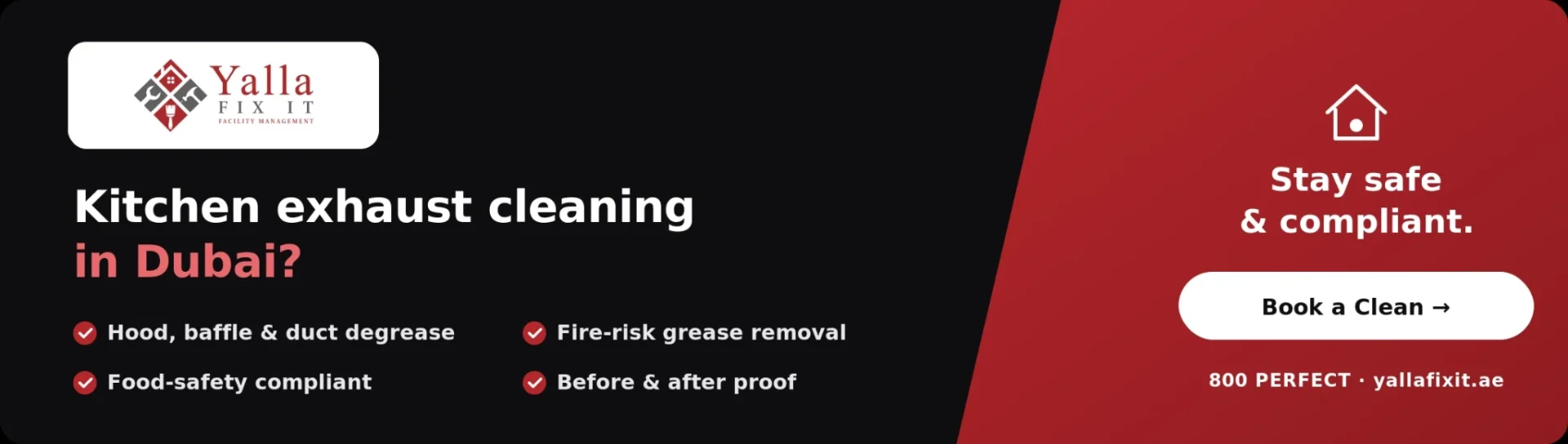 Kitchen Exhaust Cleaning in Dubai: Fire Safety and Compliance Standards