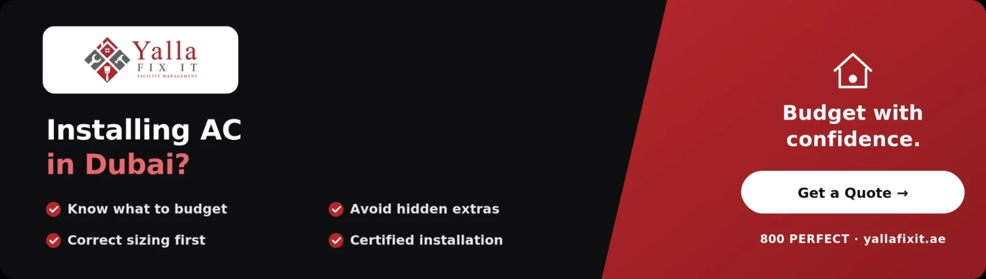 AC Installation Cost in Dubai: What to Budget and What to Avoid